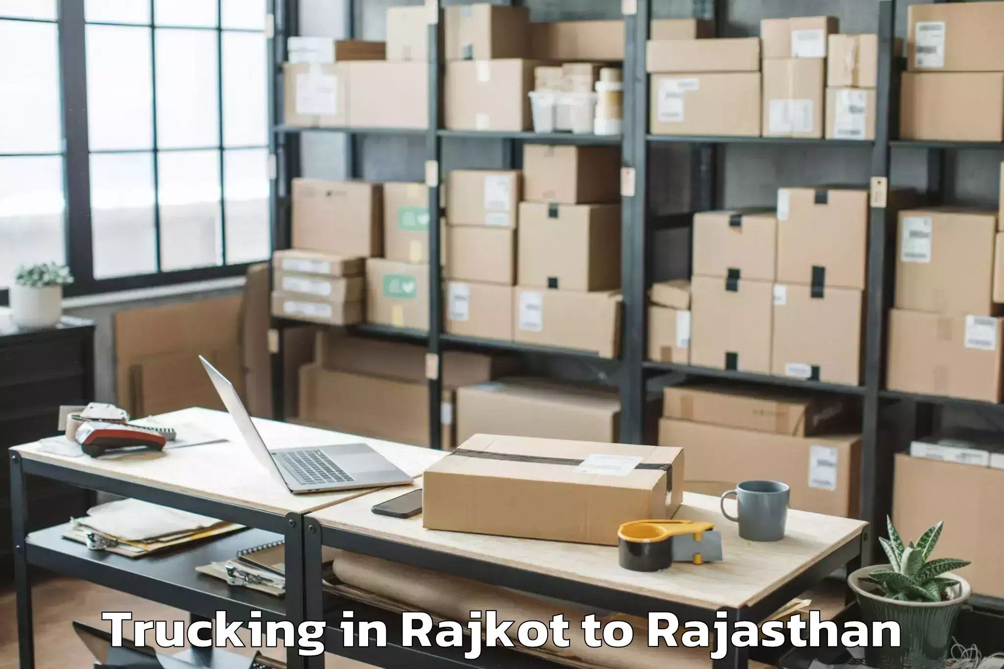 Hassle-Free Rajkot to Ansal Royal Plaza Mall Trucking